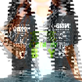 Soccer Grandma Birthday Boy Party Soccer Family Matching Women's Oversized Comfort T-Shirt - Monsterry