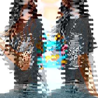 Soda Pop Dibujos Animadosplash Lindo Retro Bebida Broma Camiseta extragrande cómoda para mujer - Regaloses