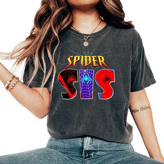 Spider Sis Sister Family Birthday Spider Halloween Costumes Women's Oversized Comfort T-Shirt - Thegiftio UK