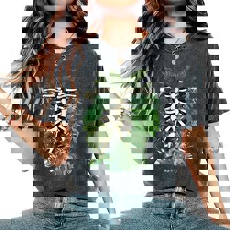 Squelette Corps De Plante Monstera Feuille Plante Maman Jardinage T-shirt oversize confortable pour femme - Cadeauxyz