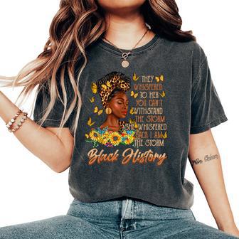 Storm Black History Month Melanin African Africa Queen Women's Oversized Comfort T-Shirt - Seseable