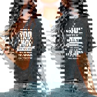 Strong Aren't Simply Born We Are Made By The Storms Women's Oversized Comfort T-Shirt | Mazezy