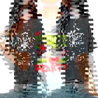 My Students Stole My Heart Teacher Holiday Merry Christmas Women's Oversized Comfort T-Shirt | Seseable UK