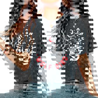 Stupid Canadian Wolf Bird Sarcastic Loon Bird Women's Oversized Comfort T-Shirt - Thegiftio