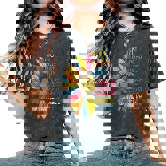 Sunflower Colorful Not Bossy Just Aggressively Helpful Women's Oversized Comfort T-Shirt - Monsterry