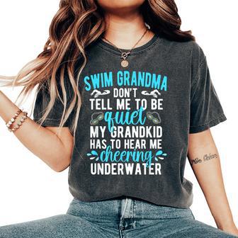 Swim Grandma Swimming Grandma Of A Swimmer Grandma Women's Oversized Comfort T-Shirt - Thegiftio UK