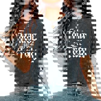 Tattoos Are Trashy Sarcastic Anti Tattoo Sarcasm Joke Women's Oversized Comfort T-Shirt - Monsterry