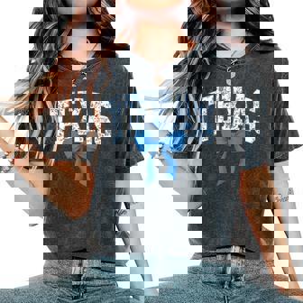 Texas Coquette Bow Floral State Pride Style Girls Women Women's Oversized Comfort T-Shirt - Thegiftio