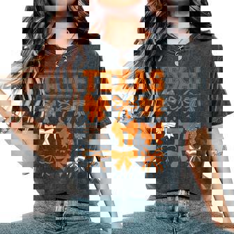 Texas Tx Toddler Girls Coquette Bow Y2k State Pride Women's Oversized Comfort T-Shirt - Monsterry