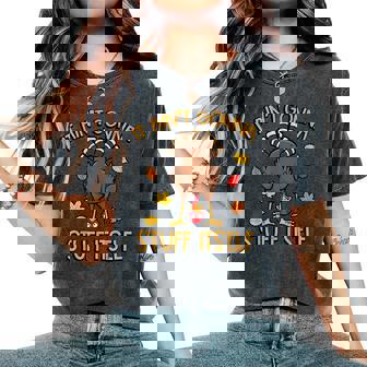 Thanksgiving Turkey Aint Gonna Stuff Itself Fall Men Women's Oversized Comfort T-Shirt | Mazezy