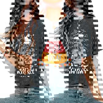 Trick Or Treat Math Is Sweet Spooky Halloween Teacher Women's Oversized Comfort T-Shirt - Thegiftio