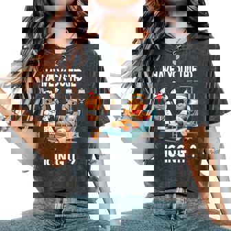 Have You Tried Icing It Christmas Nurse Gingerbread Women's Oversized Comfort T-Shirt | Mazezy