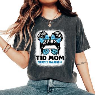 Type One Diabetes Awareness Mom Diabetic Mother T1d Mom Women's Oversized Comfort T-Shirt - Thegiftio UK