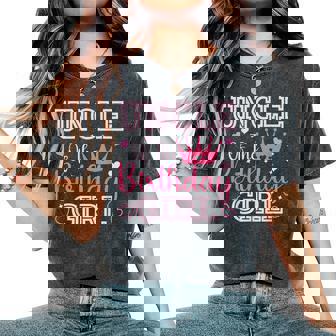 Uncle Of The Birthday Girl Cute Pink Matching Family Party Women's Oversized Comfort T-Shirt - Thegiftio