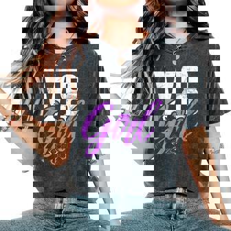 V8 Girl Muscle Car Girl Camiseta extragrande cómoda para mujer - Regaloses