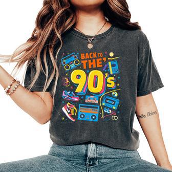 Vintage Retro Back To 90'S Diseño Gráfico Hombres Es Niños Camiseta extragrande cómoda para mujer - Regaloses