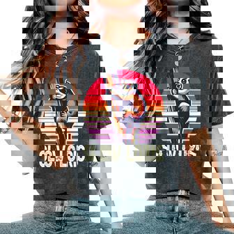 Vintage Slow Loris Climbing a Tree Kids Boy Girl Women's Oversized Comfort Colors T-Shirt | Mazezy