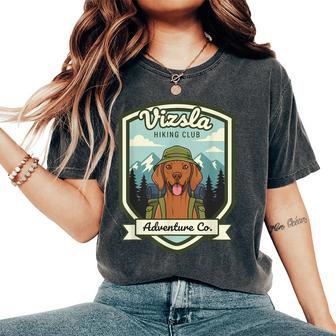 Vizsla Escursionismo Club All'aperto Avventuraintage Cane Mamma Pap T-shirt comoda oversize da donna - Novitaregali