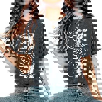 Volleyball Mom Game Day Vibes Volleyball Mother Women's Oversized Comfort T-Shirt | Seseable UK