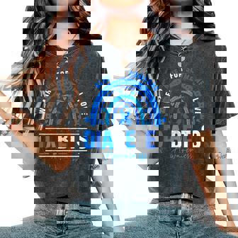 I Wear Blue For Someone I Love Diabetes Awareness Day Women Women's Oversized Comfort T-Shirt | Seseable CA