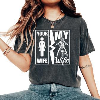 Your Wife Isimple My Wife Biker Mogliealentine Moto T-shirt comoda oversize da donna - Novitaregali