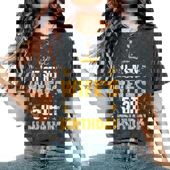 Wife It's My Wife's 50Th Birthday 1975 50 Years Old Women's Oversized Comfort T-Shirt | Mazezy