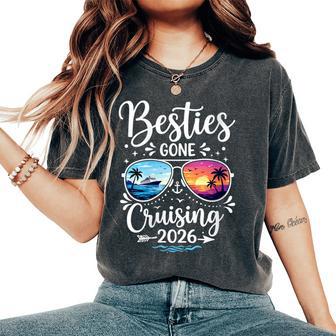 Women's Besties Gone Cruising 2026 Girls Matching Friends Cruise Women's Oversized Comfort T-Shirt - Thegiftio UK