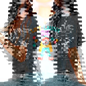 Workout Clown Deadlift Lift Laugh Die Gym Fitness Women Women's Oversized Comfort T-Shirt - Thegiftio