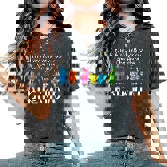 In A World Where You Can Be Anything Be Kind Kindness Autism Women's Oversized Comfort T-Shirt - Monsterry