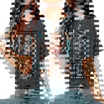 Y2k Streetwear Vintage Girl Magazine Cover Sexy Model Pin-Up Women's Oversized Comfort T-Shirt - Thegiftio