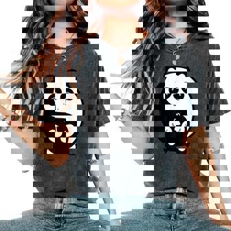 Yin Yang Cute Panda Nouveauté Graphic & Cool s Fun T-shirt oversize confortable pour femme - Cadeauxyz