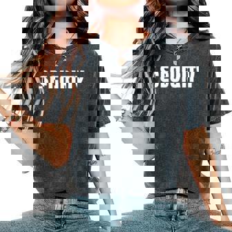 イベントのセキュリティ安全ガードの服装男性女性ecurity 長袖tシャツ レディースオーバーサイズコンフォートTシャツ - Kawaiitshirt