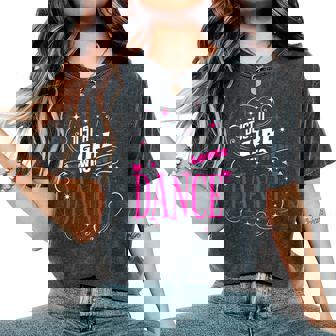 ダンス好きのためのダンスが大好きな女の子だけ レディースオーバーサイズコンフォートTシャツ - Kawaiitshirt