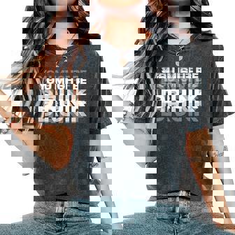 愉快な飲酒ユーモア You Might Be Drunk レディースオーバーサイズコンフォートTシャツ - Kawaiitshirt