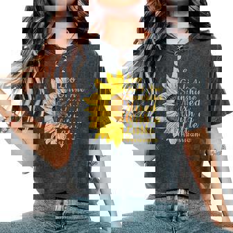 獅子座 ひまわり 花 恋人 7月8月誕生日 レディースオーバーサイズコンフォートTシャツ - Kawaiitshirt