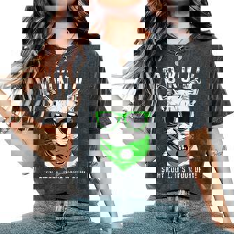 緑寿祝い ねこ サングラス 父 男性 女性 母 猫好き 緑寿 お祝い 66歳 おもしろ おもろい かっこいい レディースオーバーサイズコンフォートTシャツ - Kawaiitshirt