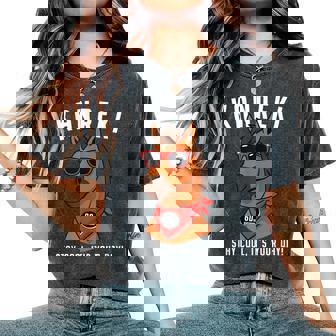 還暦祝い 馬 うま好き 干支 父 男性 女性 還暦 お祝い 60歳 おもしろ おもろい レディースオーバーサイズコンフォートTシャツ - Kawaiitshirt