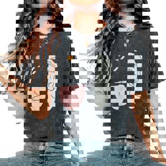 Abstract Contemporary Illustration Modern Art Women's Oversized Comfort Colors T-Shirt | Mazezy