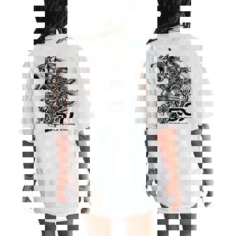 50 Coyote Distressed Enthusiast For Squad Women's Oversized Comfort T-Shirt Back Print | Mazezy