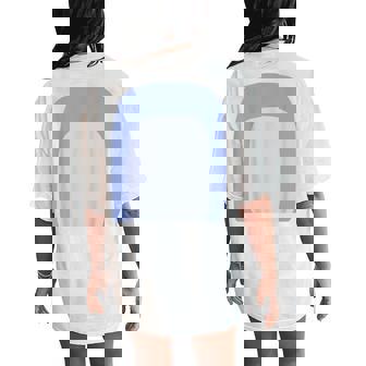 Blue Heeler Dog Puppy Purple Nana Grandma Holiday Women's Oversized Comfort T-Shirt Back Print | Mazezy