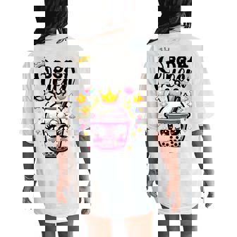 Boba Queen For N Girls Boba Bubble Tea Kawaii Japanese Women's Oversized Comfort T-Shirt Back Print - Thegiftio