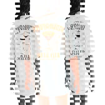 Espresso Martini Social Club Coffee Cocktail Back Print Women's Oversized Comfort T-Shirt Back Print - Thegiftio