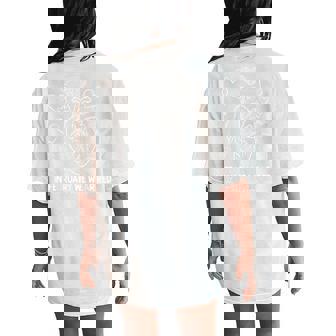 In February We Wear Red Chd Heart Disease Awareness Women Women's Oversized Comfort T-Shirt Back Print - Monsterry