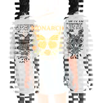 The Only Orange Monarch I Want Butterfly Vintage Women's Oversized Comfort T-Shirt Back Print - Monsterry