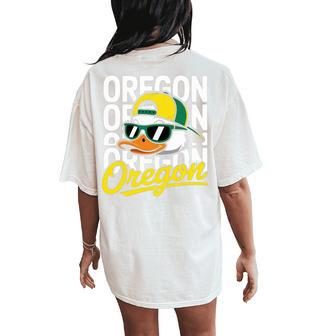 Retro Cool Oregon Classic Apparel For Women Women's Oversized Comfort T-Shirt Back Print - Thegiftio UK
