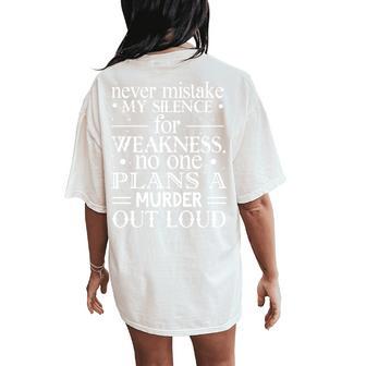 Sarcastic Sassy Quotes For Women Women's Oversized Comfort T-Shirt Back Print - Monsterry