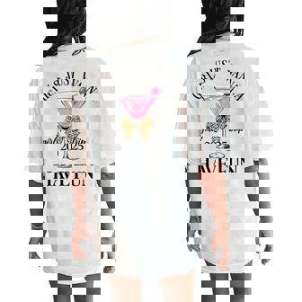 Girl's Trip 2025 Drinking Party Girls Just Wanna Have Fun Women's Oversized Comfort T-Shirt Back Print | Seseable UK