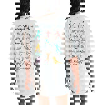 God Says I Am Volleyball T N Girls Christian Christ Women's Oversized Comfort T-Shirt Back Print - Monsterry