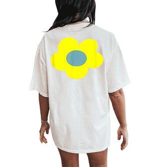 Grim Reaper Mandy Yellow Flower Pink Women's Oversized Comfort T-Shirt Back Print - Thegiftio UK
