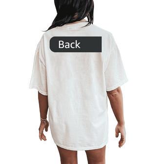 Instructor Printed On Back Only Work Office Teacher Women's Oversized Comfort T-Shirt Back Print - Thegiftio UK
